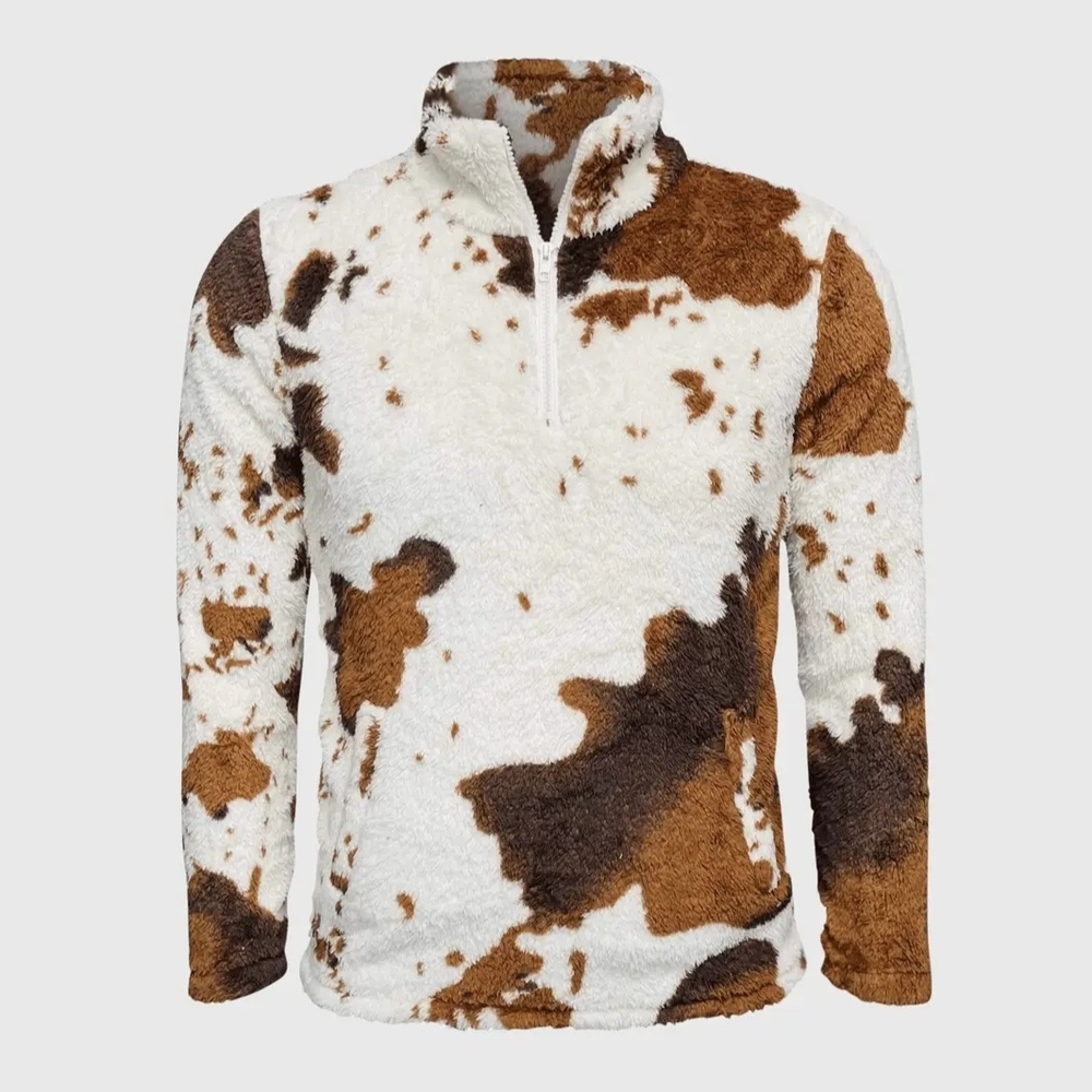 Cozy Cow Print Women's Sweater